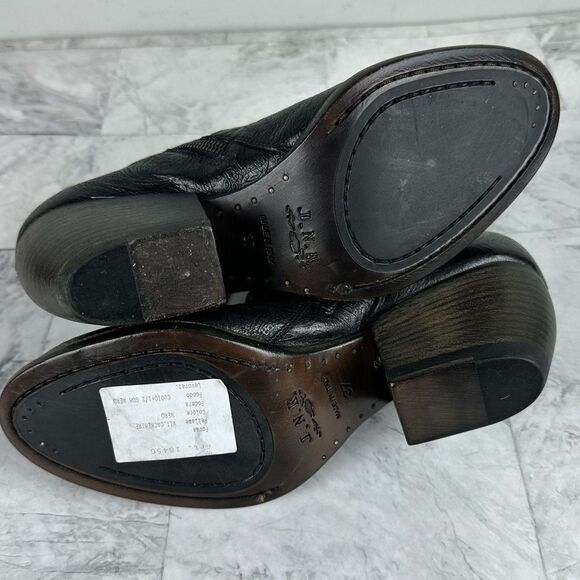 New I.N.K. Tooled leather boots booties size EU 37 Italy - Picture 9 of 11